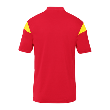 uhlsport Squad 27 Polo Shirt Kind (rot/limonengelb)