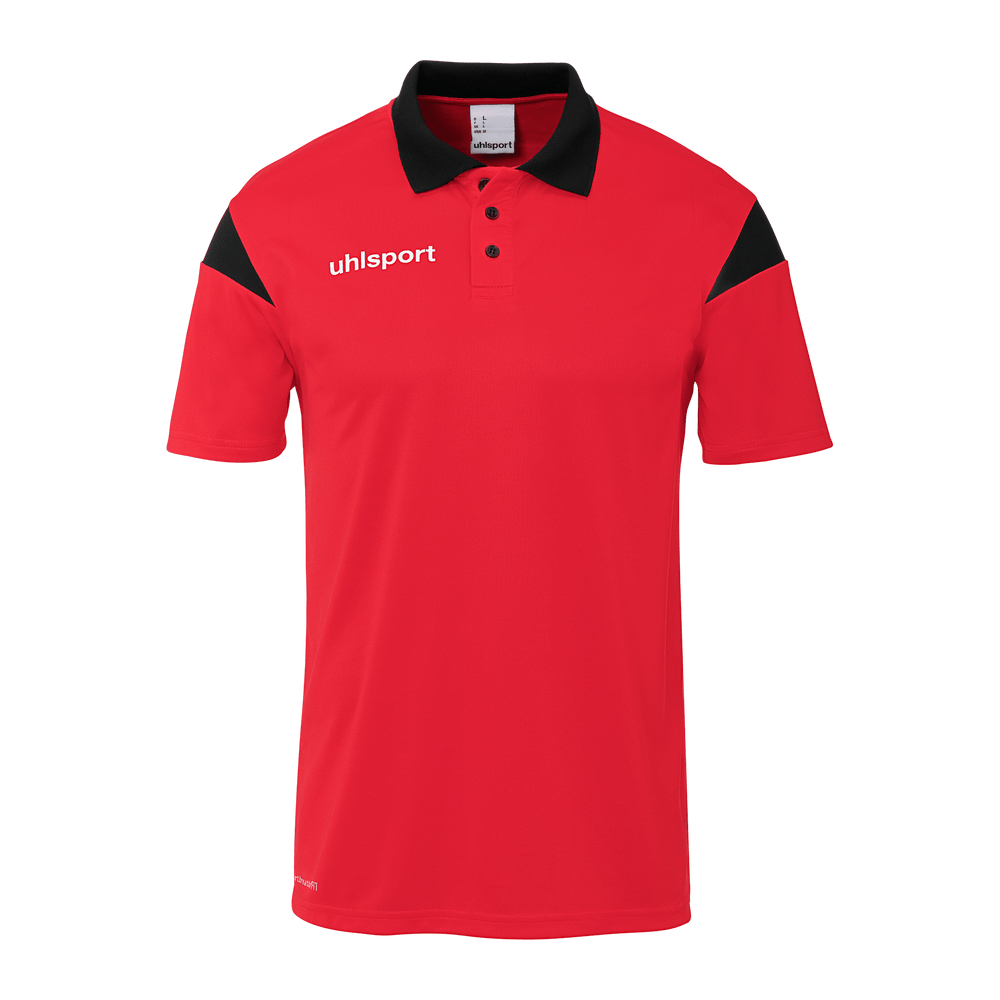 uhlsport Squad 27 Polo Shirt Kind (rot/schwarz)