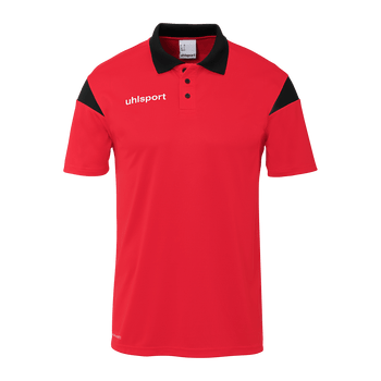 uhlsport Squad 27 Polo Shirt Kind (rot/schwarz)