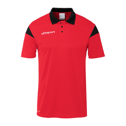 uhlsport Squad 27 Polo Shirt Kind (rot/schwarz)