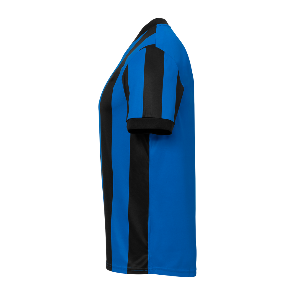uhlsport Retro Stripe Shirt Kurzarm Kind (schwarz/azurblau)