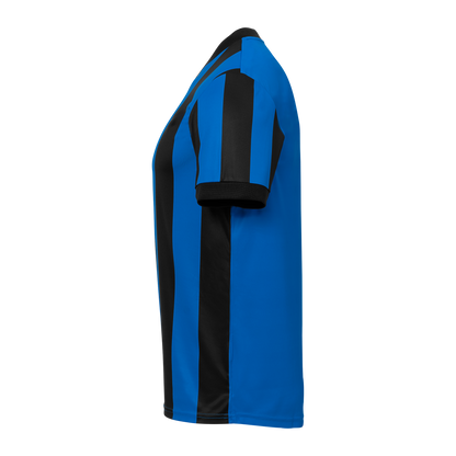 uhlsport Retro Stripe Shirt Kurzarm Kind (schwarz/azurblau)