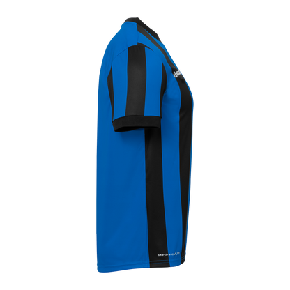 uhlsport Retro Stripe Shirt Kurzarm Kind (schwarz/azurblau)