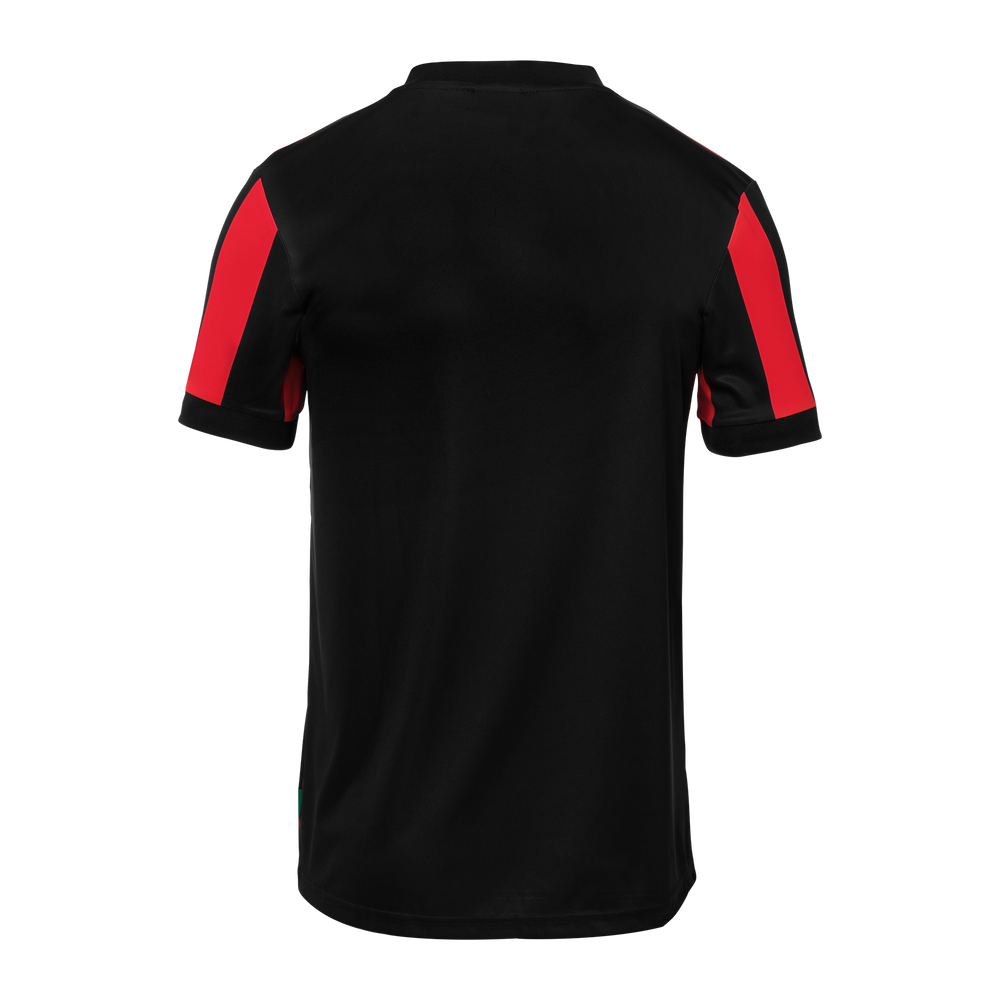 uhlsport Retro Stripe Shirt Kurzarm Kind (schwarz/rot)