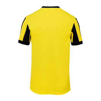 uhlsport Retro Stripe Shirt Kurzarm Kind (schwarz/limonengelb)