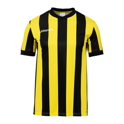 uhlsport Retro Stripe Shirt Kurzarm Kind (schwarz/limonengelb)