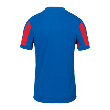 uhlsport Retro Stripe Shirt Kurzarm Kind (azurblau/rot)