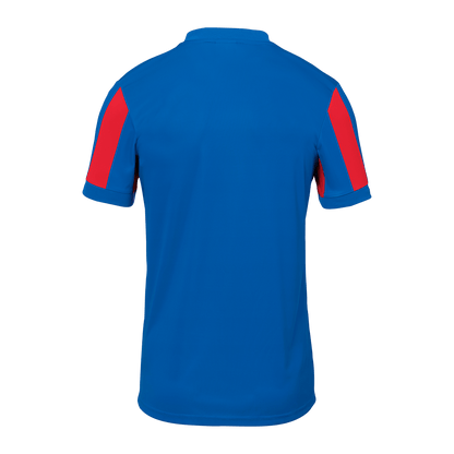 uhlsport Retro Stripe Shirt Kurzarm Kind (azurblau/rot)