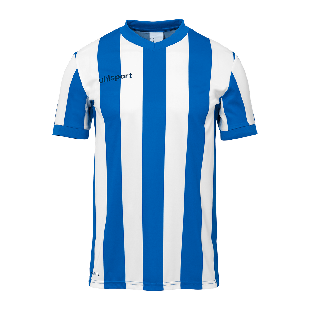 uhlsport Retro Stripe Shirt Kurzarm Kind (azurblau/weiß)