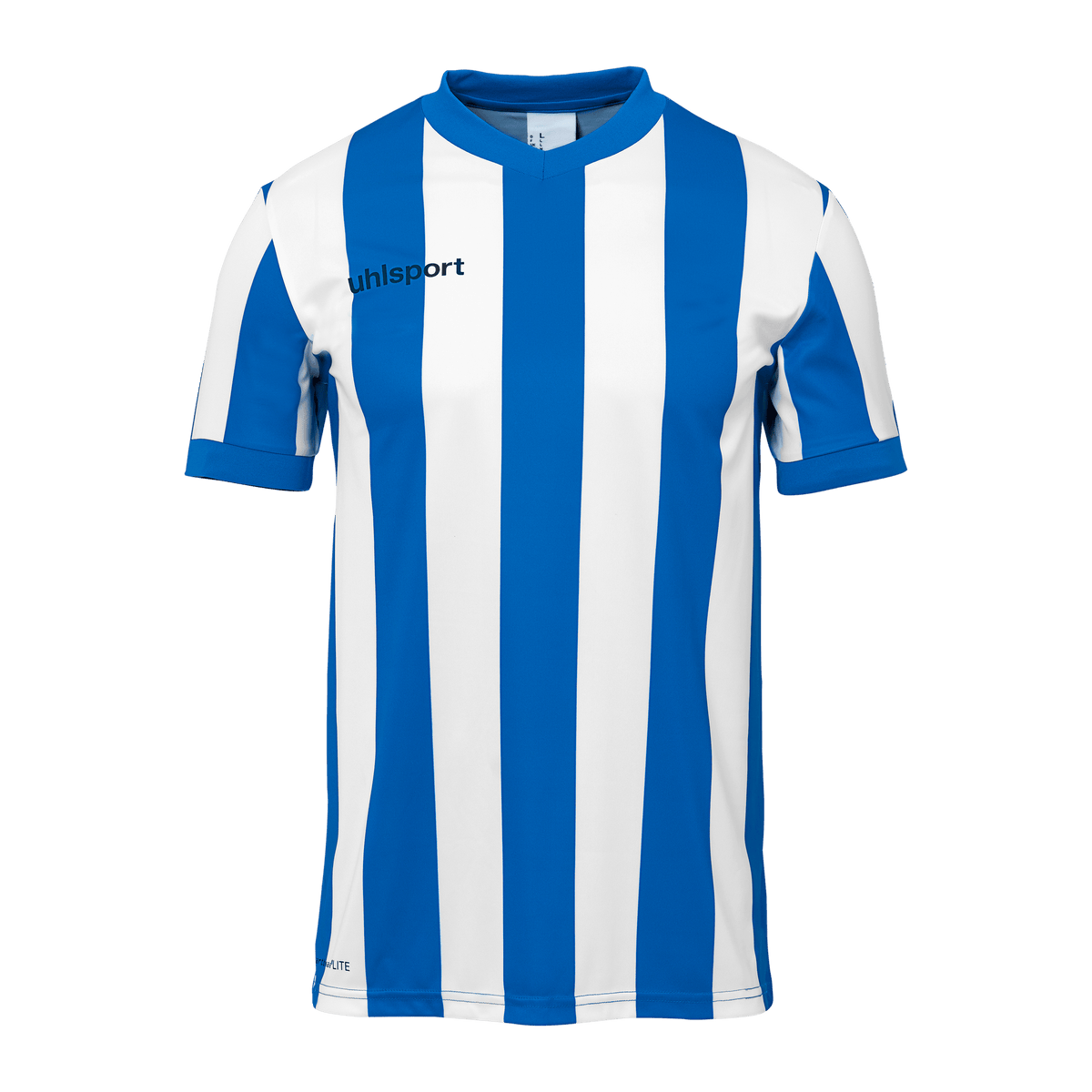 uhlsport Retro Stripe Shirt Kurzarm Kind (azurblau/weiß)