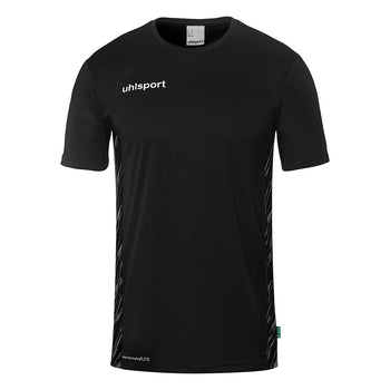 UHLSPORT Progressive 28 Poly Shirt Kurzarm Kind Schwarz
