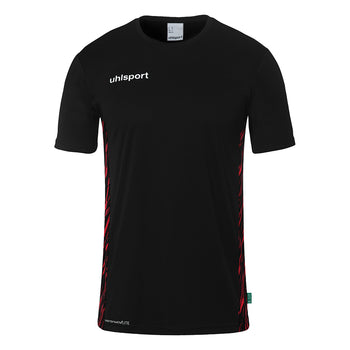 UHLSPORT Progressive 28 Poly Shirt Kurzarm Kind Schwarz