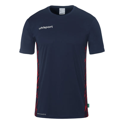UHLSPORT Progressive 28 Poly Shirt Kurzarm Kind Dunkelblau