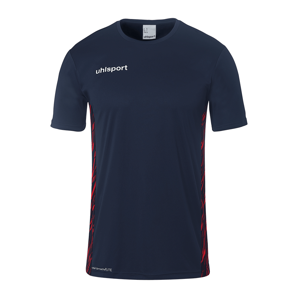 uhlsport Progressive 28 Poly Shirt Kurzarm Kind (marine/rot)