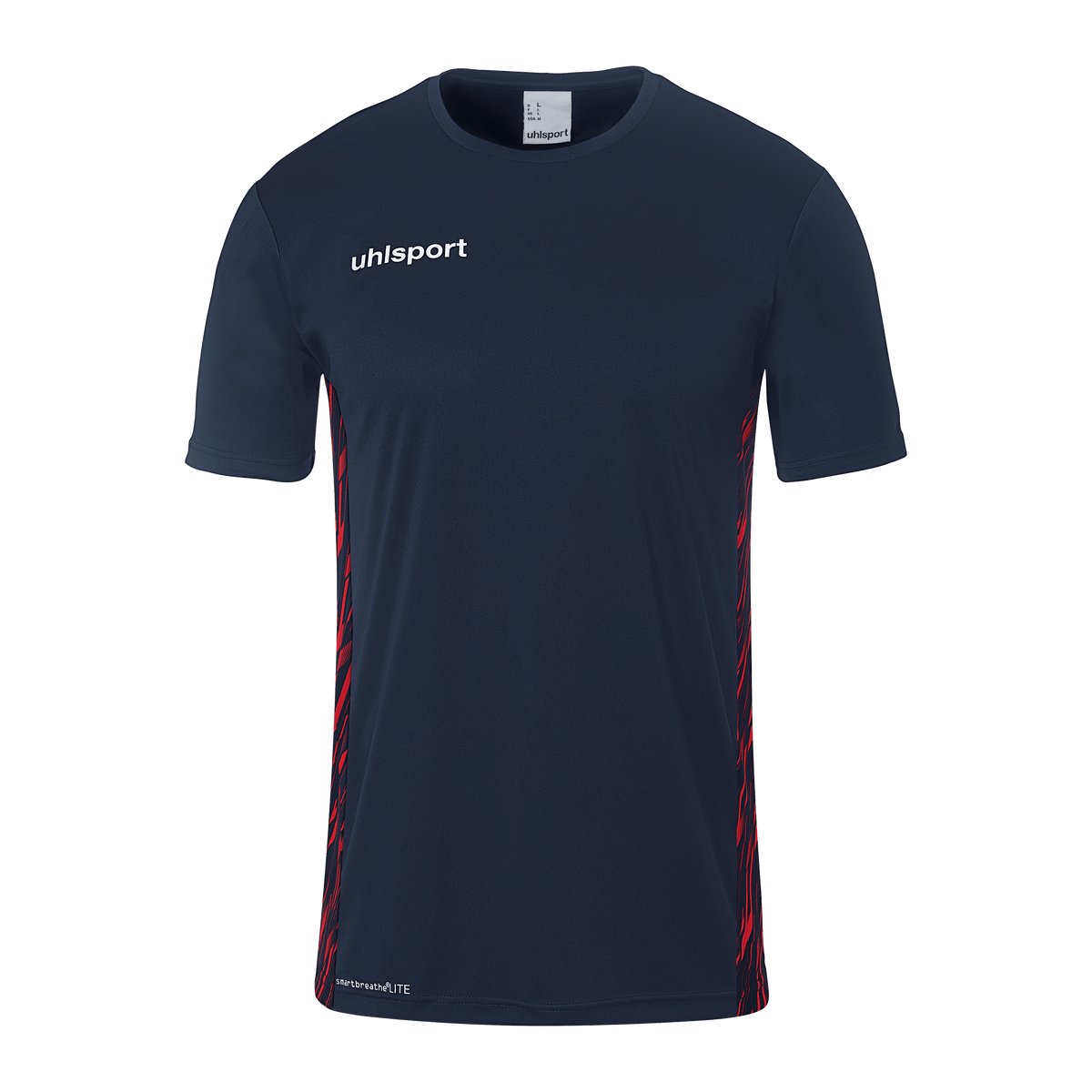 uhlsport Progressive 28 Poly Shirt Kurzarm Kind (marine/rot)