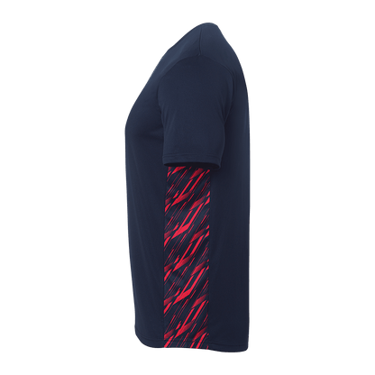 uhlsport Progressive 28 Poly Shirt Kurzarm Kind (marine/rot)