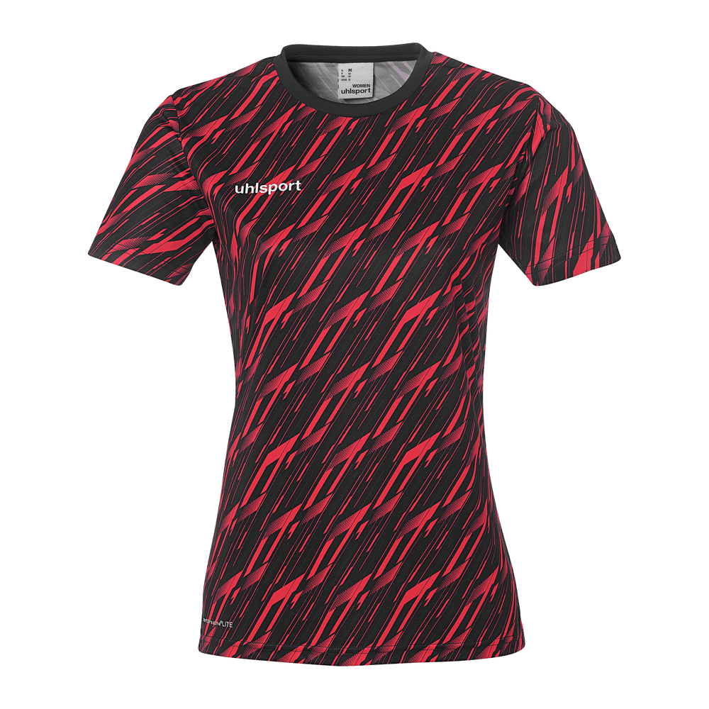 uhlsport Progressive 28 Shirt Kurzarm Damen (schwarz/rot)