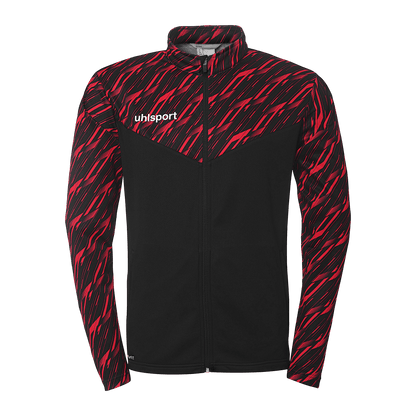 uhlsport Progressive 28 Poly Jacke Kind (schwarz/rot)