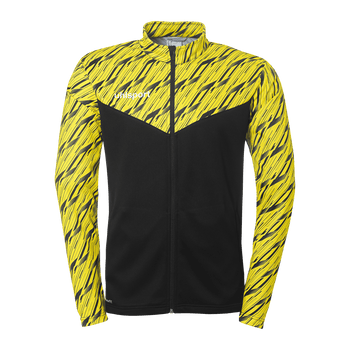 uhlsport Progressive 28 Poly Jacke Kind (schwarz/limonengelb)