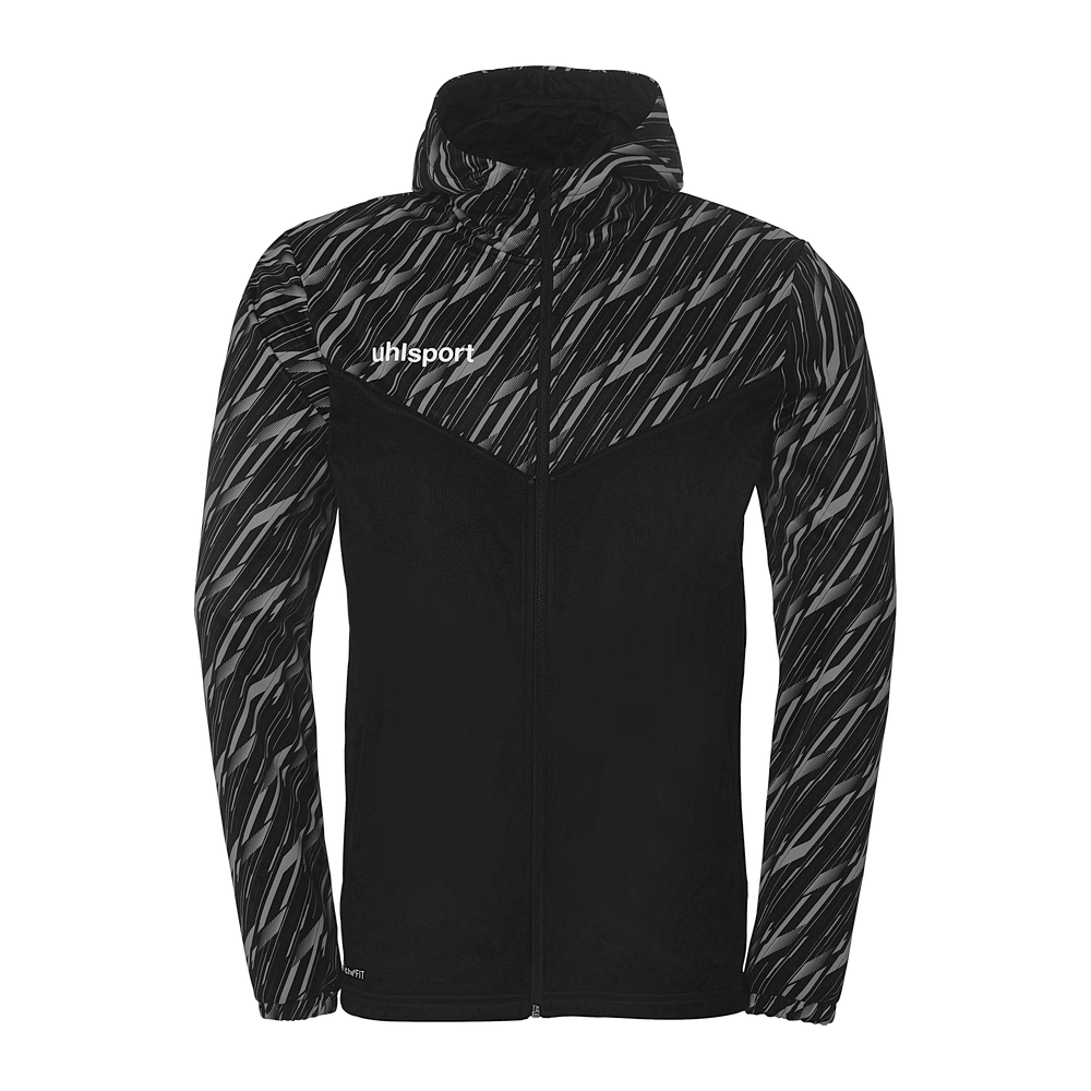 uhlsport Progressive 28 Multi Hood Jacke Kind (schwarz)