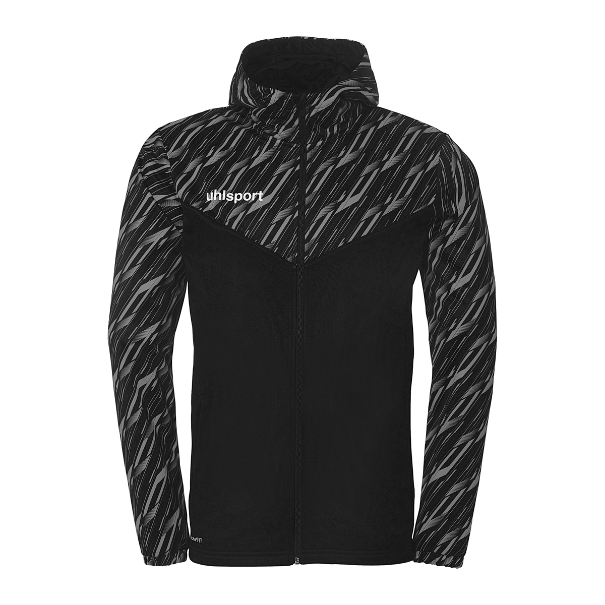 uhlsport Progressive 28 Multi Hood Jacke Kind (schwarz)