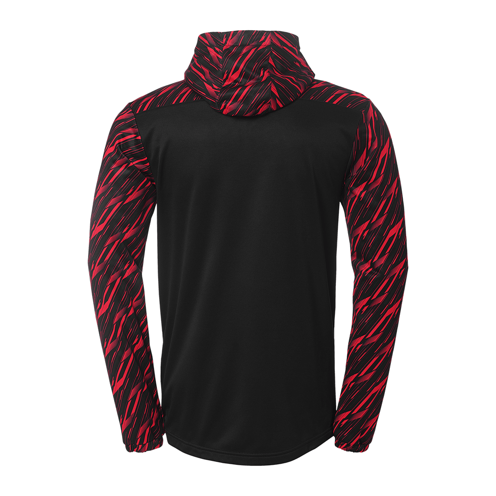 uhlsport Progressive 28 Multi Hood Jacke Kind (schwarz/rot)