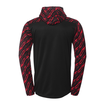 uhlsport Progressive 28 Multi Hood Jacke Kind (schwarz/rot)