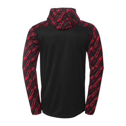 uhlsport Progressive 28 Multi Hood Jacke Kind (schwarz/rot)