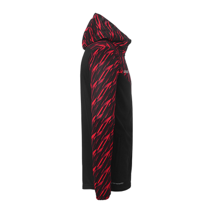 uhlsport Progressive 28 Multi Hood Jacke Kind (schwarz/rot)