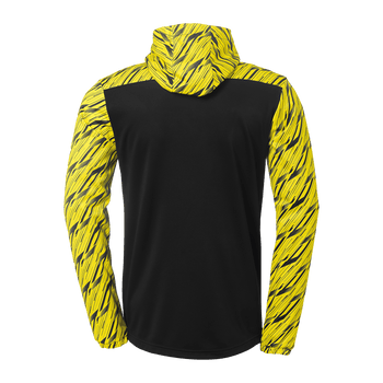 uhlsport Progressive 28 Multi Hood Jacke Kind (schwarz/limonengelb)