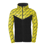 uhlsport Progressive 28 Multi Hood Jacke Kind (schwarz/limonengelb)