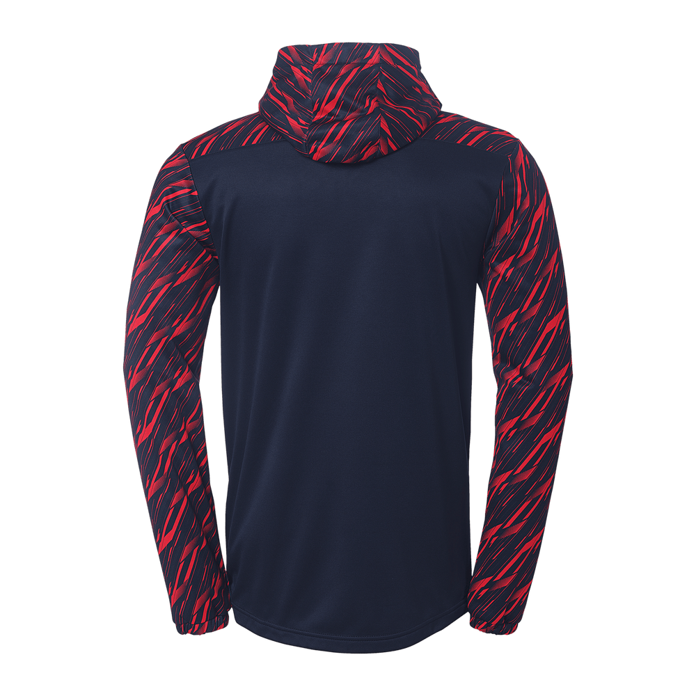 uhlsport Progressive 28 Multi Hood Jacke Kind (marine/rot)