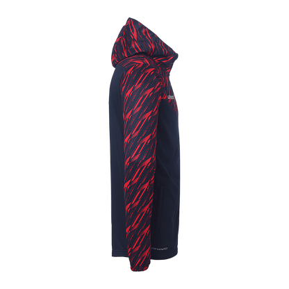 uhlsport Progressive 28 Multi Hood Jacke Kind (marine/rot)