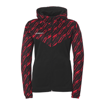 uhlsport Progressive 28 Multi Hood Jacke Damen (schwarz/rot)