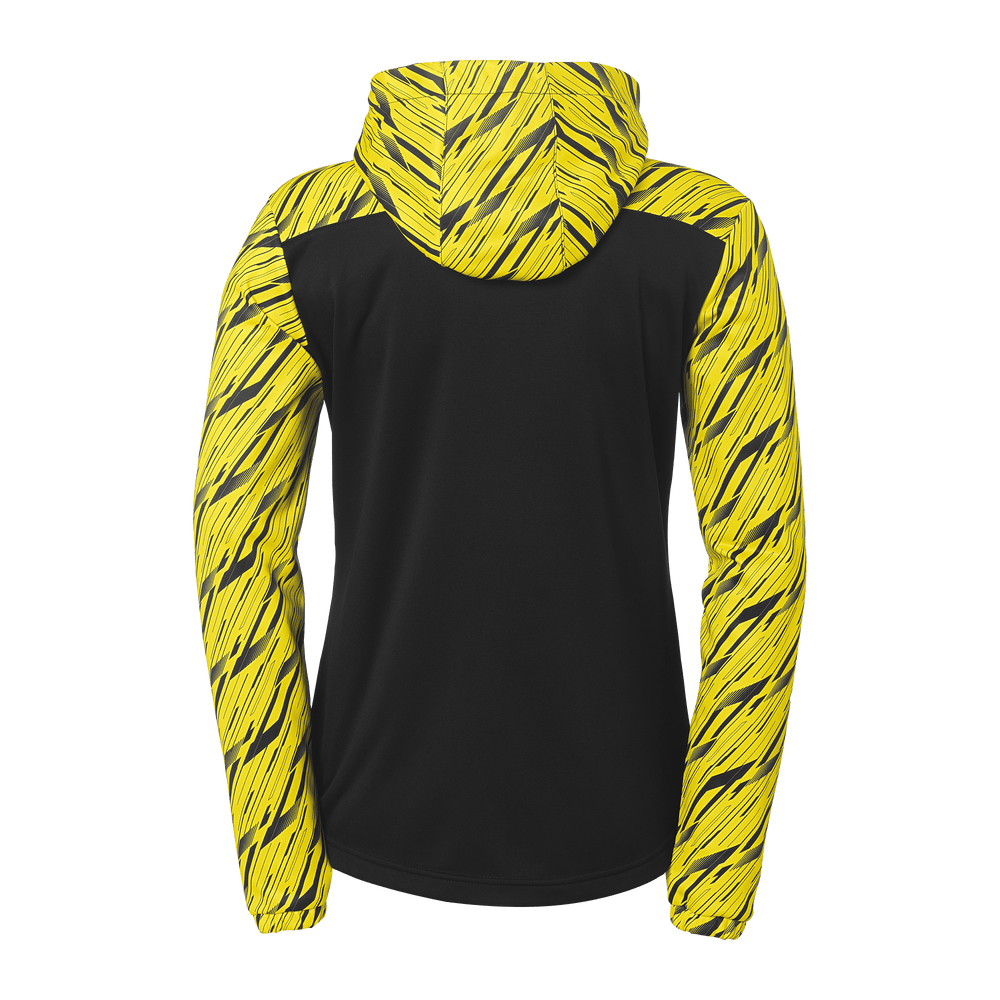 uhlsport Progressive 28 Multi Hood Jacke Damen (schwarz/limonengelb)