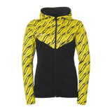 uhlsport Progressive 28 Multi Hood Jacke Damen (schwarz/limonengelb)