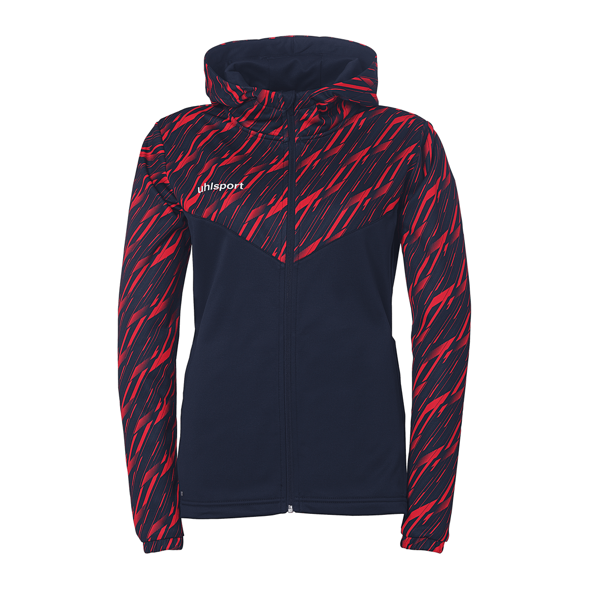 uhlsport Progressive 28 Multi Hood Jacke Damen (marine/rot)