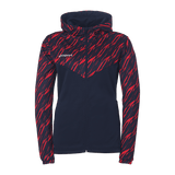 uhlsport Progressive 28 Multi Hood Jacke Damen (marine/rot)