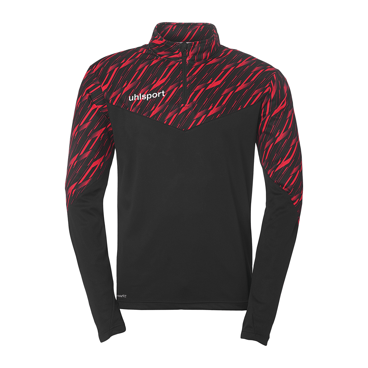 uhlsport Progressive 28 1/4 Zip Top Kind (schwarz/rot)