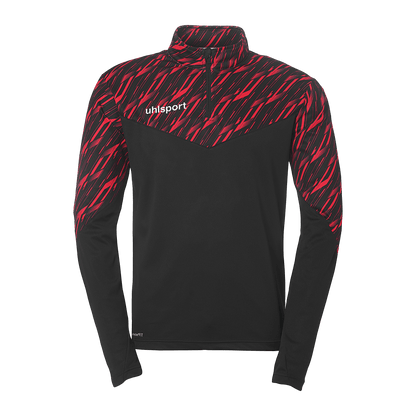 uhlsport Progressive 28 1/4 Zip Top Kind (schwarz/rot)
