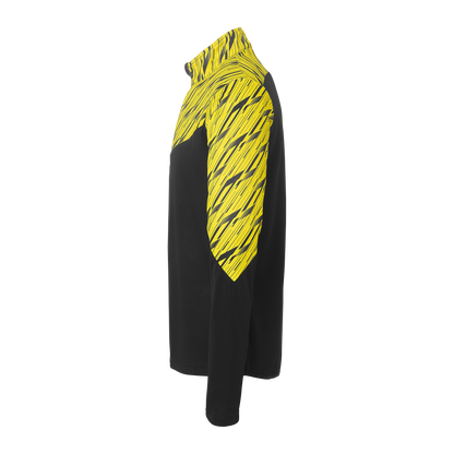 uhlsport Progressive 28 1/4 Zip Top Kind (schwarz/limonengelb)