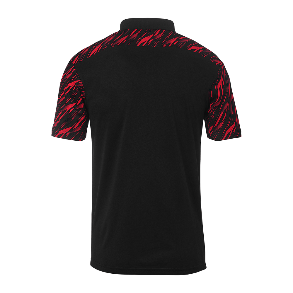 uhlsport Progressive 28 Polo Shirt Kind (schwarz/rot)