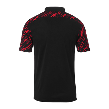 uhlsport Progressive 28 Polo Shirt Kind (schwarz/rot)