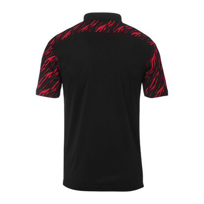 uhlsport Progressive 28 Polo Shirt Kind (schwarz/rot)