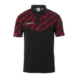 uhlsport Progressive 28 Polo Shirt Kind (schwarz/rot)