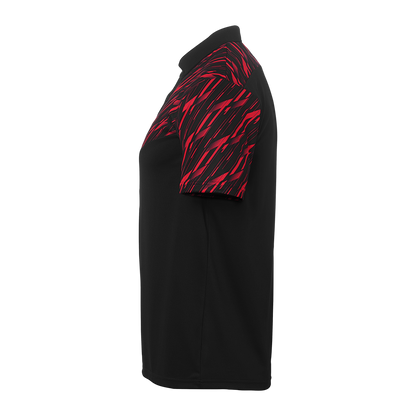 uhlsport Progressive 28 Polo Shirt Kind (schwarz/rot)