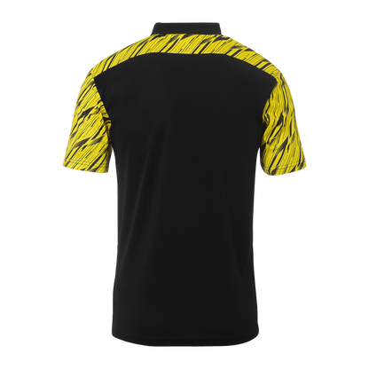 uhlsport Progressive 28 Polo Shirt Kind (schwarz/limonengelb)