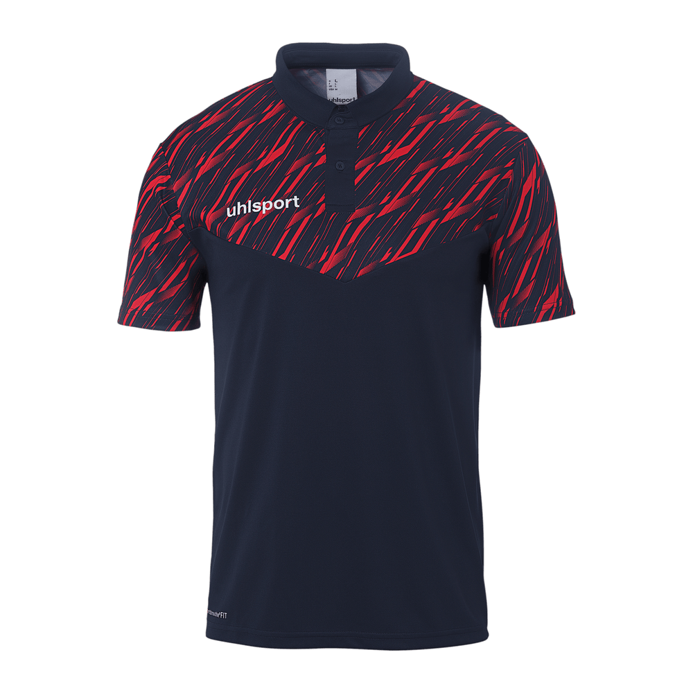 uhlsport Progressive 28 Polo Shirt Kind (marine/rot)