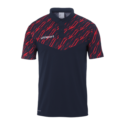 uhlsport Progressive 28 Polo Shirt Kind (marine/rot)