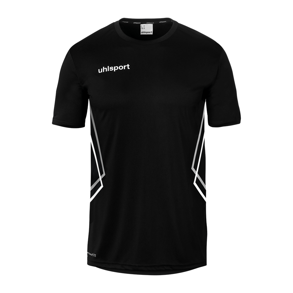 uhlsport Equipe 29 Poly Shirt Kurzarm (schwarz/weiß/steingrau)
